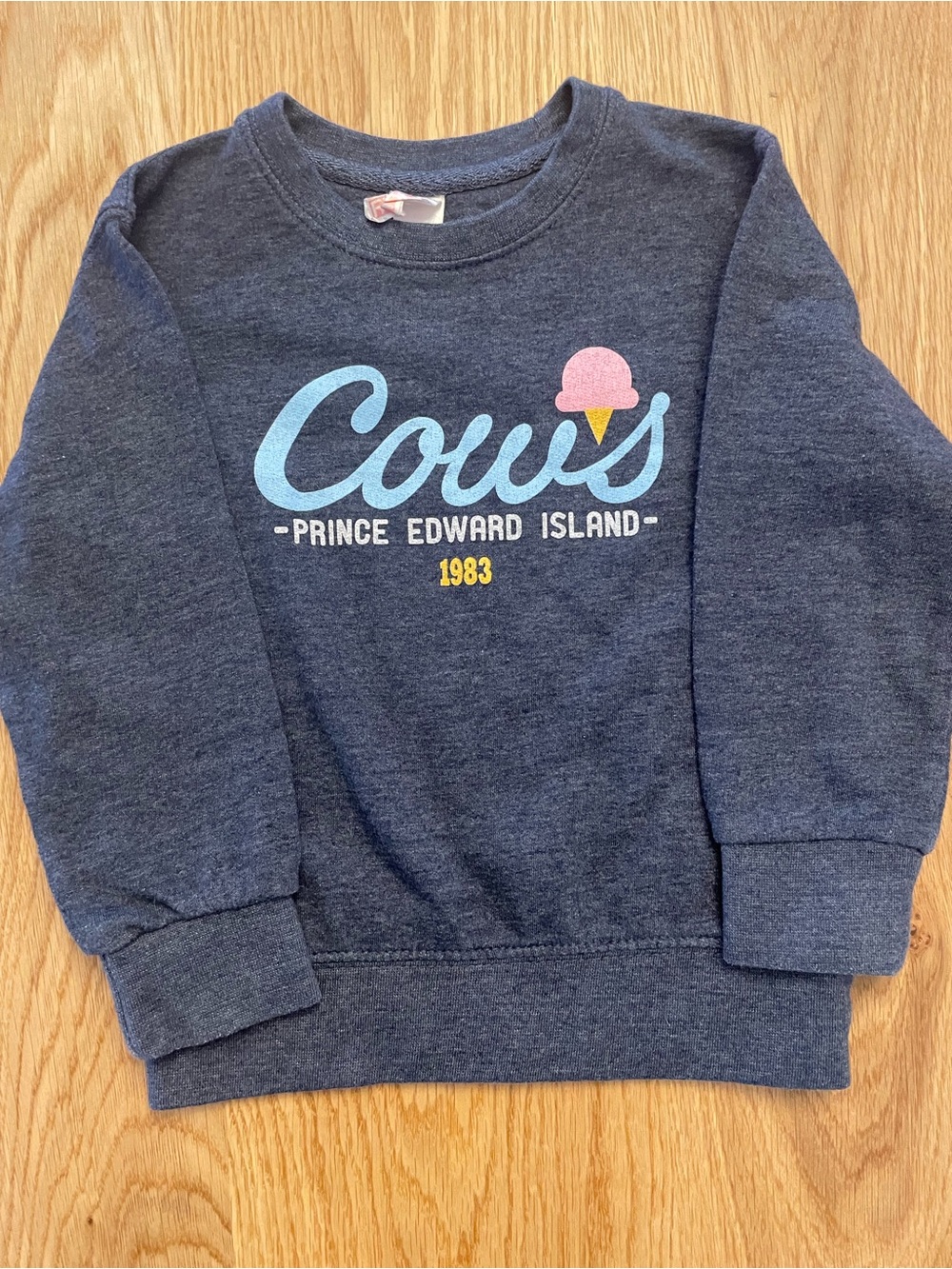 Cows Prince Edward Island Kids Navy Crewneck Sweatshirt
